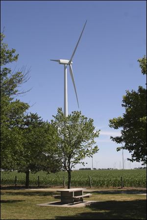 Only 12 of the 152 wind turbines in the wind farm in Van Wert and Paulding counties would have been built if House Bill 483 was in place three years ago.