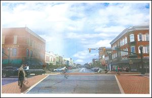 Renderings of the Port Clinton street project.