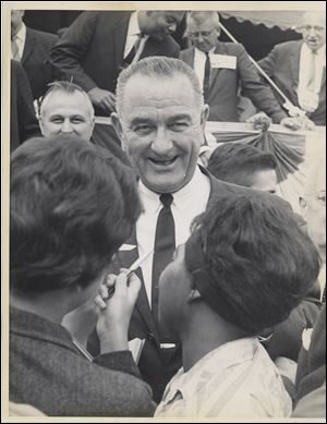 Herral Long documented when then-Vice President Lyndon Johnson visited Toledo in September, 1963, two months before President John F. Kennedy’s death. 