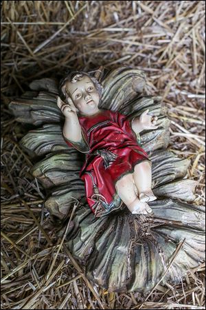 Sisters of St. Francis officials say someone cut the feet and part of a hand off a statue of the baby Jesus.