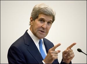 Secretary of State John Kerry brushed aside criticism of Obama administration Middle East policy.