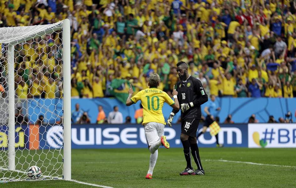 APTOPIX-Brazil-Soccer-WCup-Cameroon-Brazil