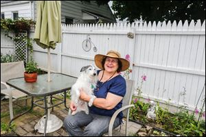 Carol Ann Erford and her dog Scrappy. 