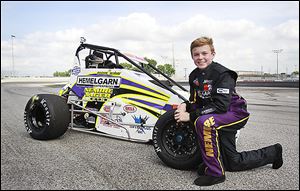 Austin Nemire, a sophomore at Sylvania Northview, will race in the King of the Wing Sprint Car Shootout on Wednesday.