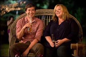 Mark Duplass, left, and Melissa McCarthy in a scene from 