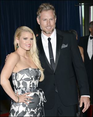 Simpson and Johnson began dating in 2010. They have a two-year-old daughter, Maxwell, and a one-year-old son named Ace.