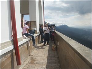 A scene filmed in Bogota, Colombia for 'The Society.' 