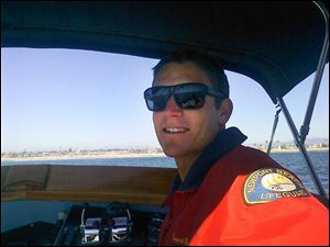 Ben Carlson, 32, a Newport Beach lifeguard, drowned while trying to rescue a swimmer off the Southern California beach.