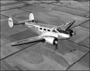 A U.S. Air Force C-45 aircraft was abandoned during flight by its crew in 1952 has been located in deep water off Oswego, New York. 