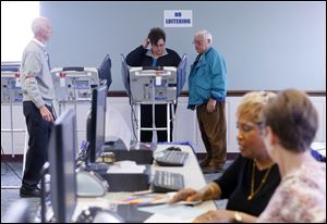 Voters used the the Lucas County Early Vote Center in April, prior to the May primary election.