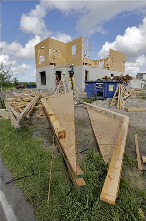 Applications for building permits, considered a good indicator of future activity, were also down in June, dropping 4.2 percent to a rate of 963,000 after a 5.1 percent decline in May.