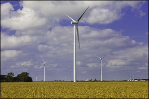 The $600 million Blue Creek Wind Farm in Van Wert and Paulding counties was Ohio’s largest single investment in 2011. 