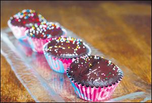 Vegan chocolate cupcakes.
