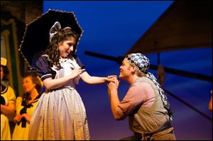 Chelsea Friedlander (as Mabel, left) and Andrew Maughan (as Frederic) star in the Ohio Light Opera’s production of ‘‍Pirates of Penzance.’ 