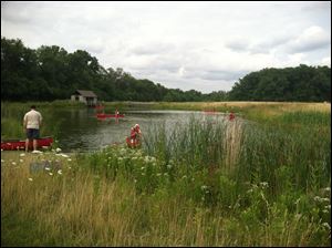Outdoor lovers spend time canoeing at W.W. Knight Nature Preserve in Perrysburg.