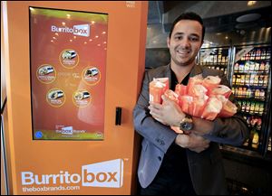 Denis Koci, in West Hollywood, Calif., is the mind behind the Burritobox,  a machine that cooks and sells burritos. 