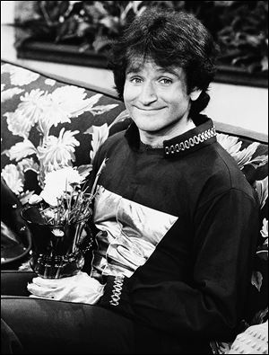 Actor Robin Williams on the set of ABC’s ‘‍Mork and Mindy.’ Mr. Williams had been battling severe depression before his apparent suicide Monday.