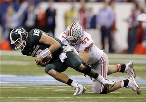 Joey Bosa (97) will be one of Ohio State's starters on the defensive line.