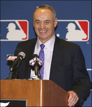 Major League Baseball Chief Operating Officer Rob Manfred in this 2013 file photo.
