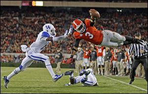 Georgia and star running back Todd Gurley (3) host rival Clemson on opening weekend, Aug. 30.