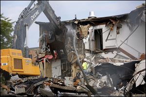 Bowling Green State University’s Greek housing along Wooster Street is being town down and new housing will be built on on the site. The total project cost is projected to be about $30 million.