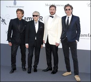 Members of Duran Duran, from left, Roger Taylor, Nick Rhodes, Simon Le Bon and John Taylor.