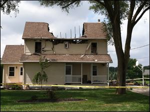 Fire broke out about 8 a.m. today at a house at 6940 Providence Street in Whitehouse.