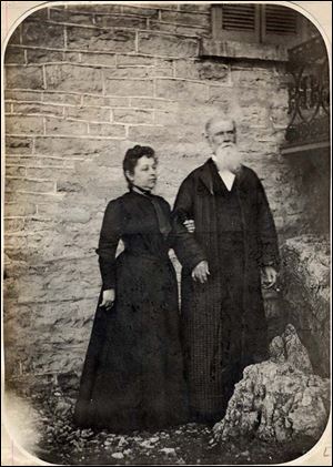Jay Cooke and his daughter in 1901.