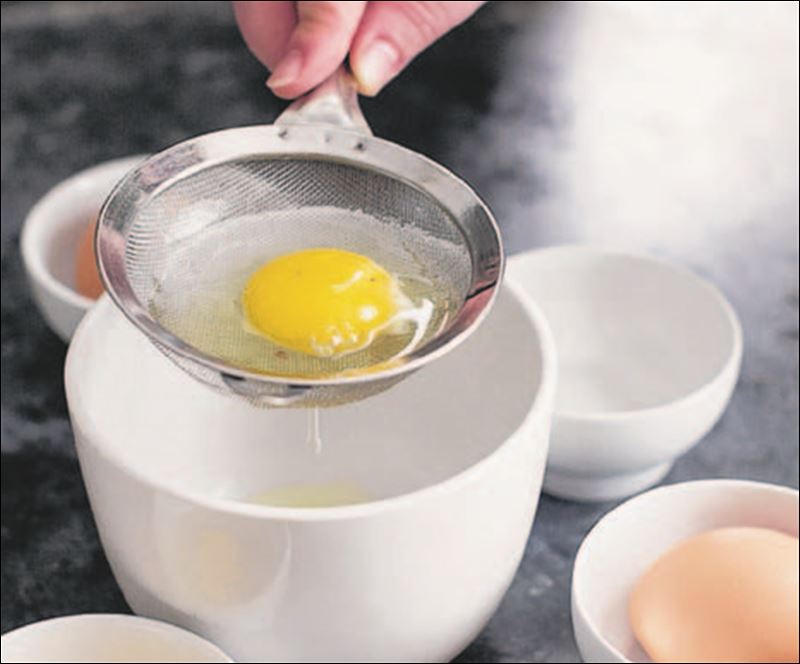 An easier way to poach an egg? Just get a strainer Toledo Blade