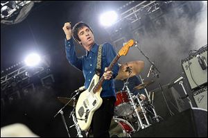 Musician Johnny Marr performs onstage during the 2013 Coachella Valley Music & Arts Festival at the Empire Polo Club in Indio, Calif.