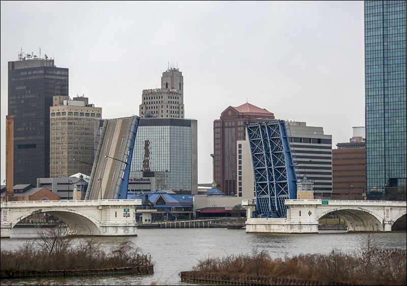 Toledo, Ohio is in the up position on December 8, 2014 in Toledo, Ohio ...