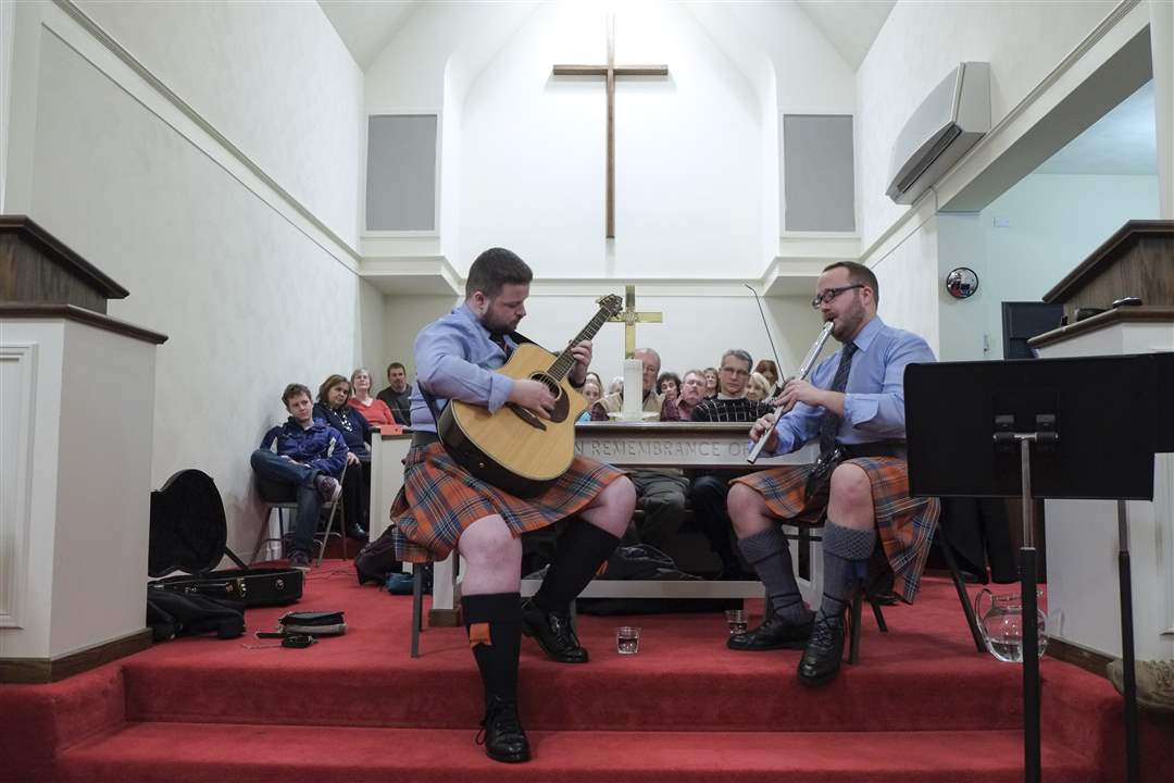 Bagpipe concert The Blade