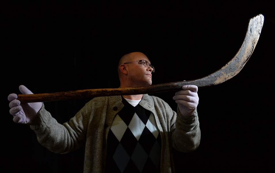 The slap shot is born World's oldest known hockey stick was found in