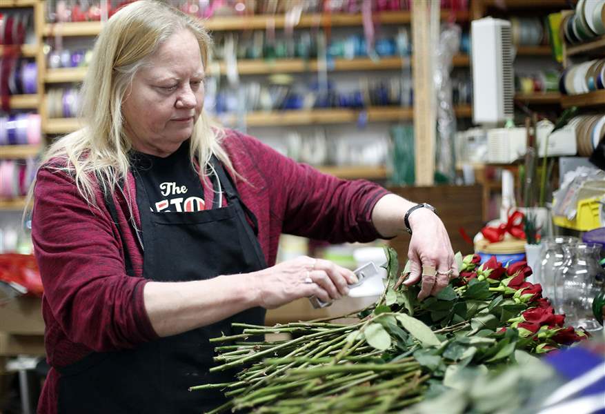 Valentine’s Day a marathon for those in flower business