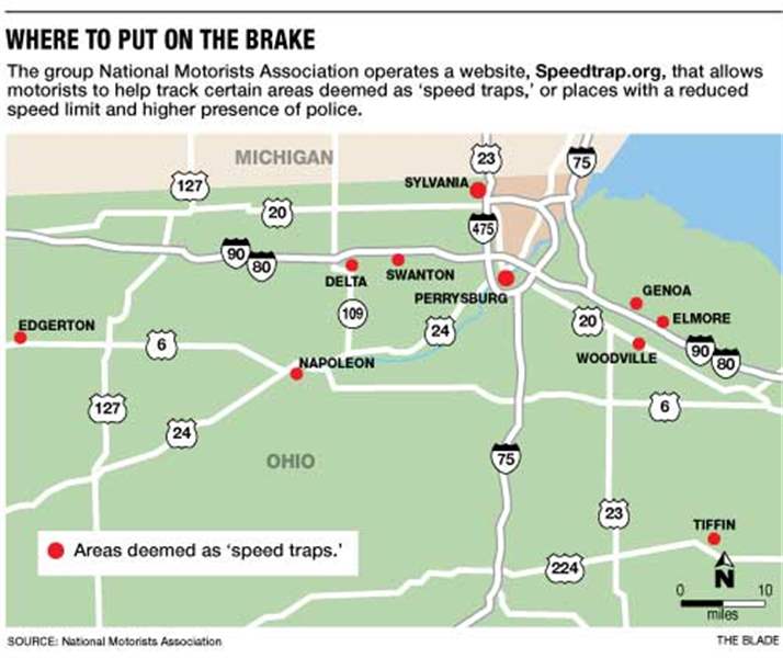 Drivers, beware! site maps speed traps across northwest Ohio, nation