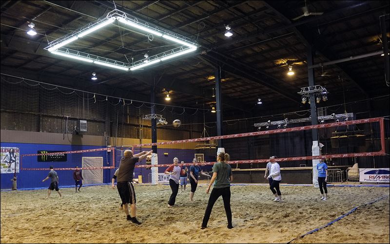 Verdict still out on indoor sand volleyball court at bar ...