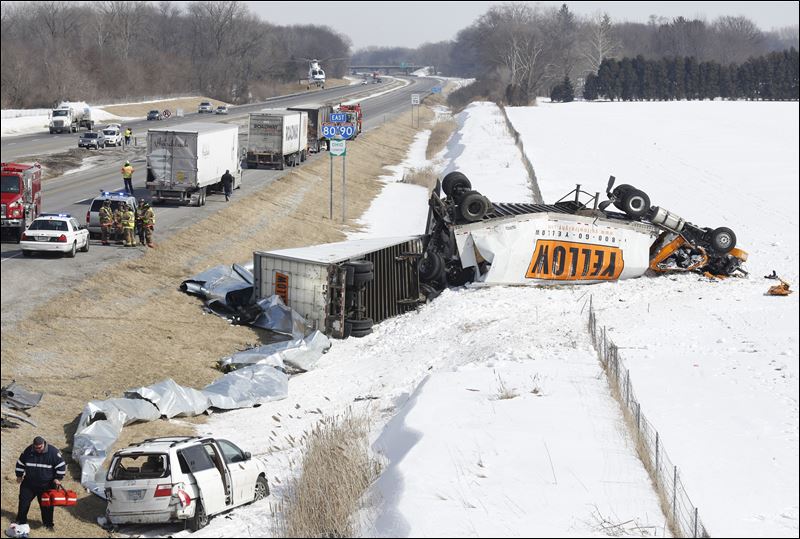 Trucker, 6 in family hurt in crash on Ohio Turnpike near Swanton Toledo Blade