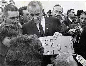 President Lyndon Johnson toured the city and declared Toledo a disaster area.