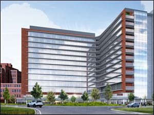 toledo hospital tower patient 350m rendering planned promedica seen shows north artist expected cove boulevard open