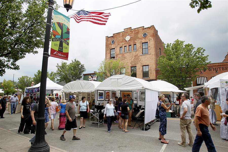 Maple and Main art fair draws large crowds, creativity in Sylvania