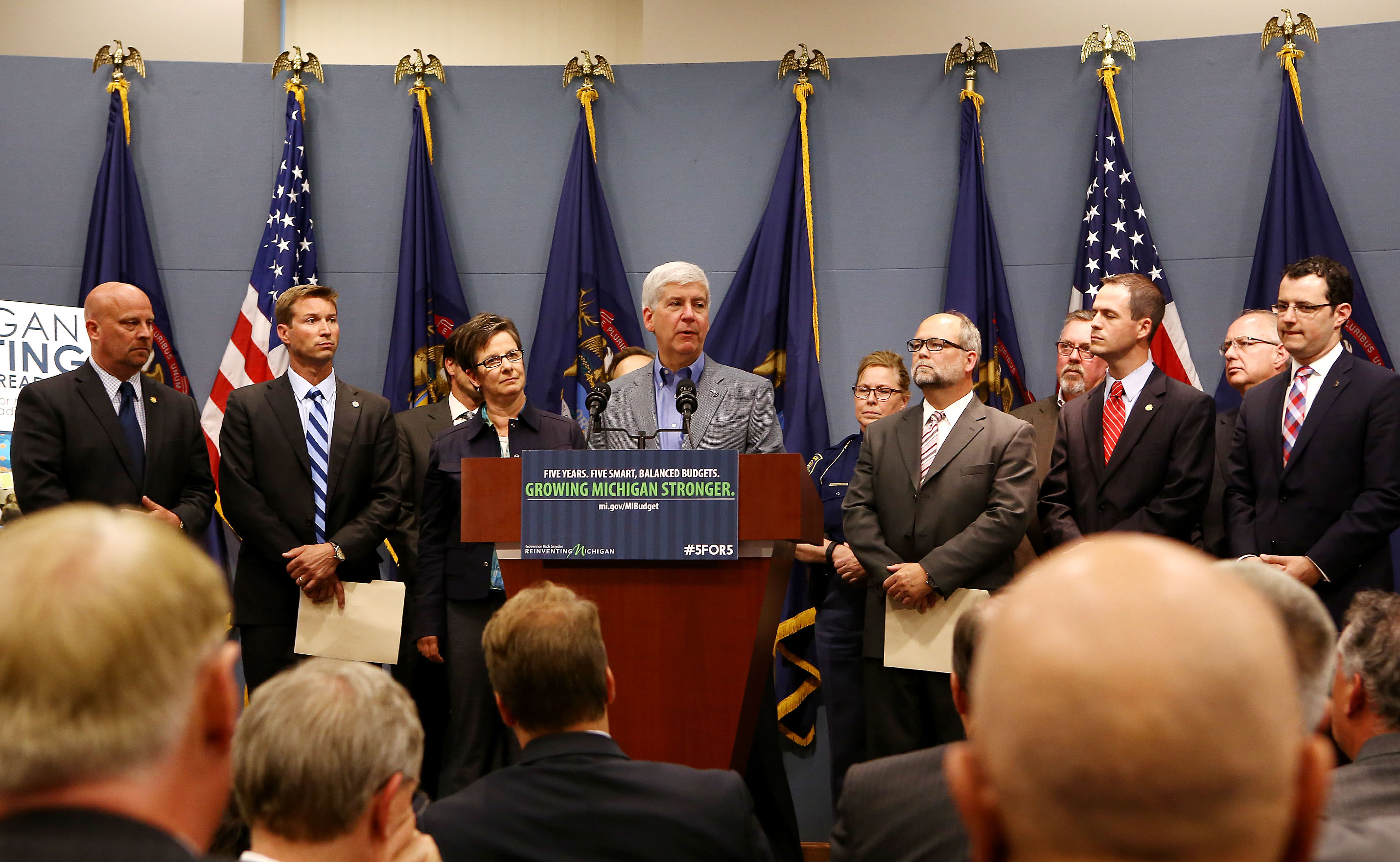Gov. Snyder signs 54.5 billion Michigan budget with more for education