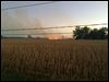 Crews battle cornfield fire near Clyde