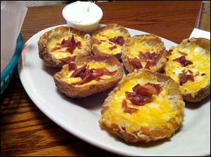 Potato skins from Berger's Olde Tyme Bar and Grill.