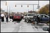 Central Toledo crash injures 2