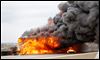 Truck catches fire on Skyway