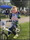 Young BMX riders on fast track