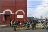 Firefighters battle blaze on Bush Street