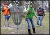 Friends take to disc golf in December