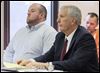 Ex-Stroh Center chief denies charges