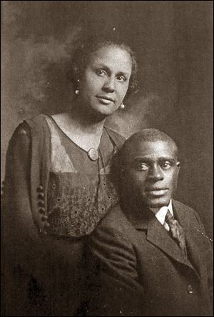 Louise and Louis Allen. Louis is the uncle of Morrell Fonfield and her sister Ruby Hill. Louis is the second member of the Allen family to move from Mississippi to Toledo, and invited family members migrating here to live with them until they found their own place. 